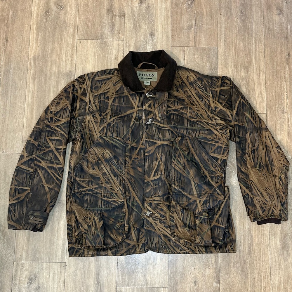 Filson X Mossy Oak Camo Shelter Cloth Waterfowl/Upland Coat